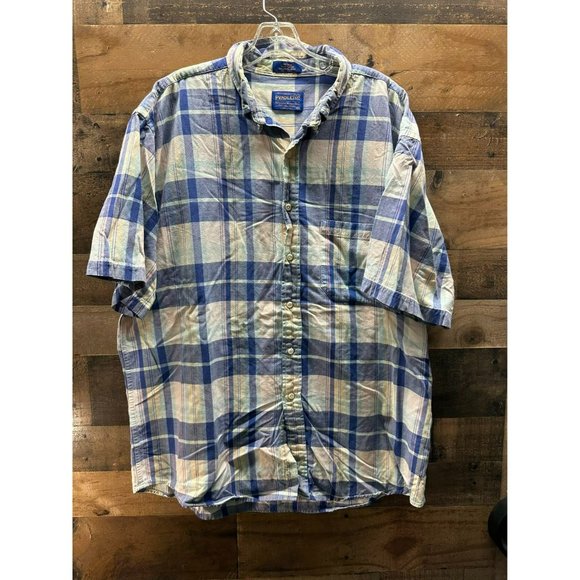 Pendleton Men's Short Sleeve Button Up Size X-Large - Picture 1 of 3